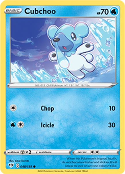 SWSH03-048/189C Cubchoo