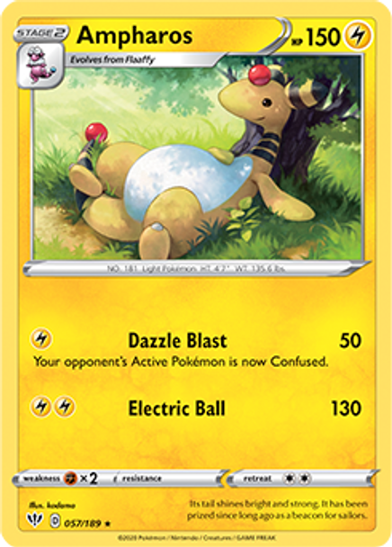 SWSH03-057/189R Ampharos