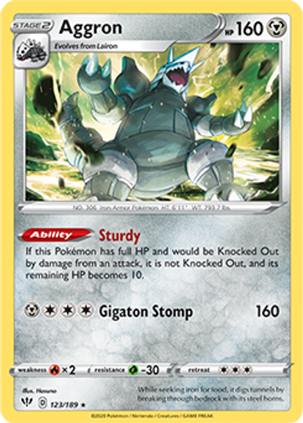 [SWSH03][DAA-123/189HR] Aggron (Holo)