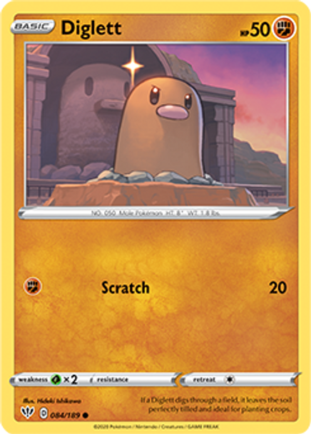 SWSH03-084/189C Diglett (Reverse Holo)