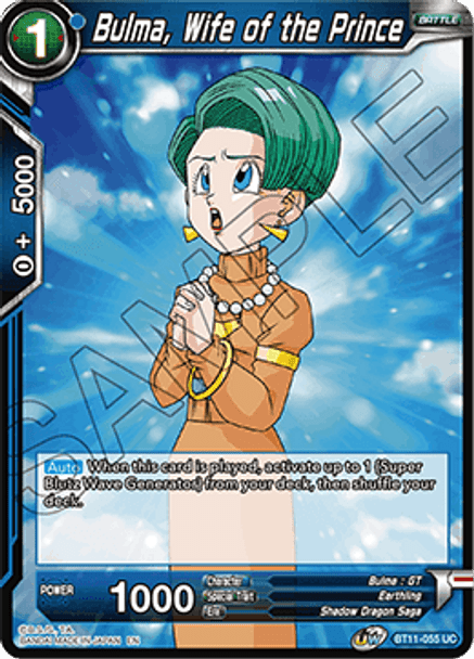 BT11-055UC Bulma, Wife of the Prince