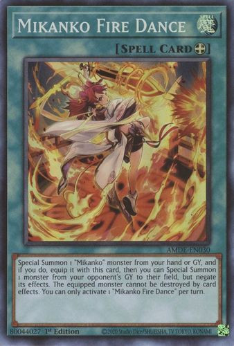 AMDE-EN030 Mikanko Fire Dance (Super Rare) <1st>