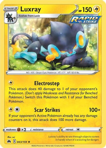 [SWSH12b][CRZ-043/159R] Luxray (Reverse Holo)