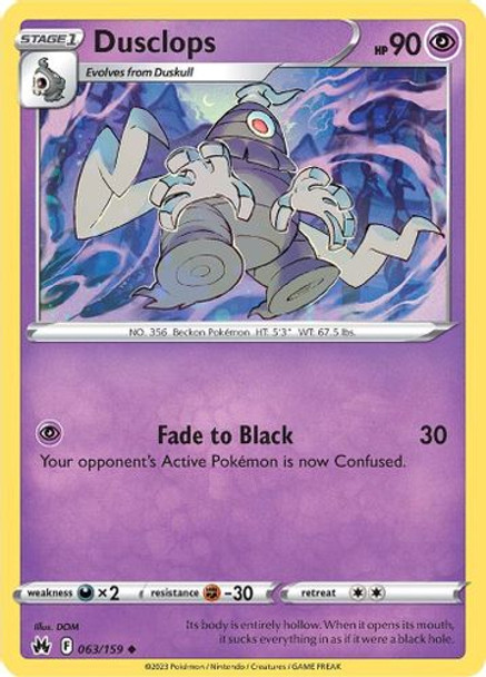 [SWSH12b][CRZ-063/159UC] Dusclops (Reverse Holo)