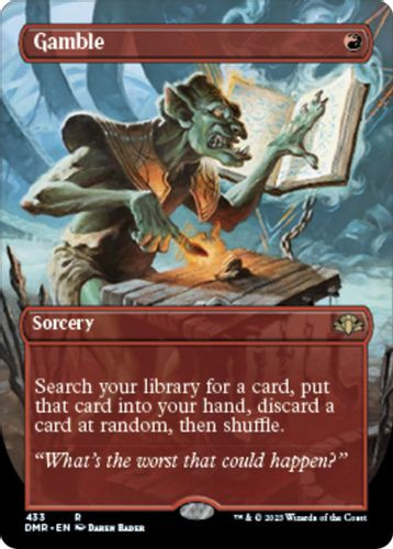 DMR-433R Gamble (Borderless) (Foil)