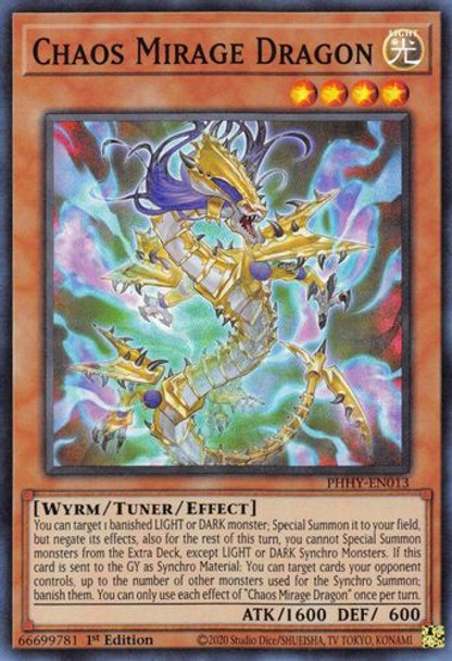 PHHY-EN013 Chaos Mirage Dragon (Super Rare) <1st>