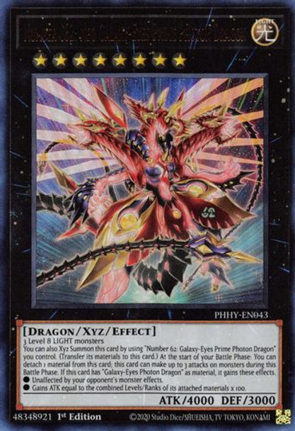 PHHY-EN043 Number C62: Neo Galaxy-Eyes Prime Photon Dragon (Ultra Rare) <1st>