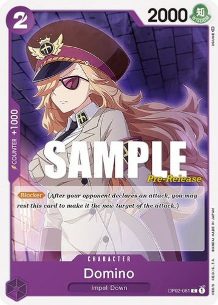 OP02-081C Domino (Prerelease Stamp)