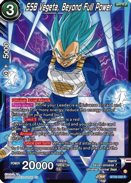 BT20-032R SSB Vegeta, Beyond Full Power (Foil)