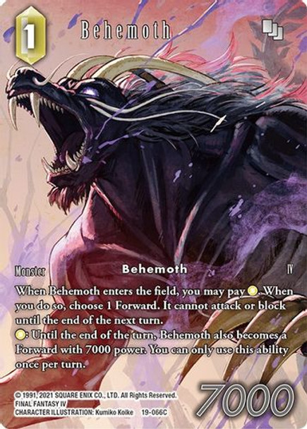 FF19-066C Behemoth (Full Art) (Foil)