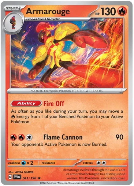 [SV01][SV1-041/198](R) Armarouge (Holo)