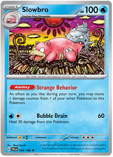 [SV01][SV1-043/198](R) Slowbro (Reverse Holo)
