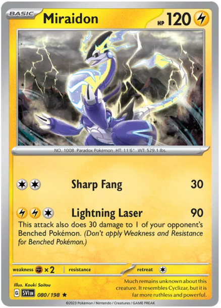 [SV01][SV1-080/198](R) Miraidon (Reverse Holo)
