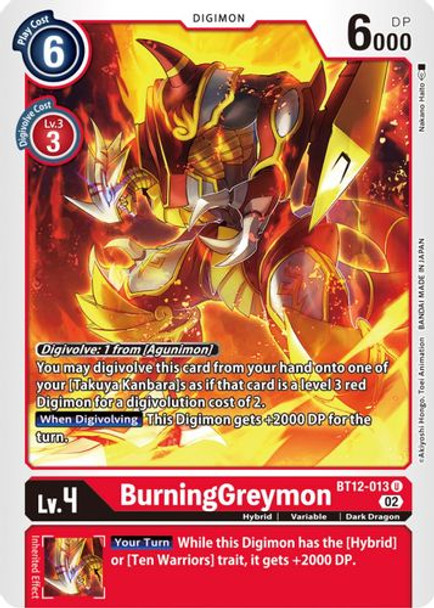 BT12-013U BurningGreymon