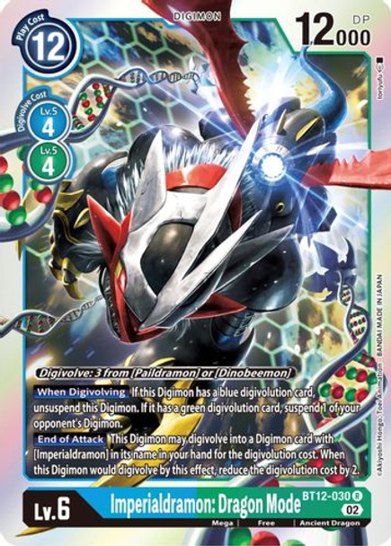 BT12-030R Imperialdramon: Dragon Mode (Foil)