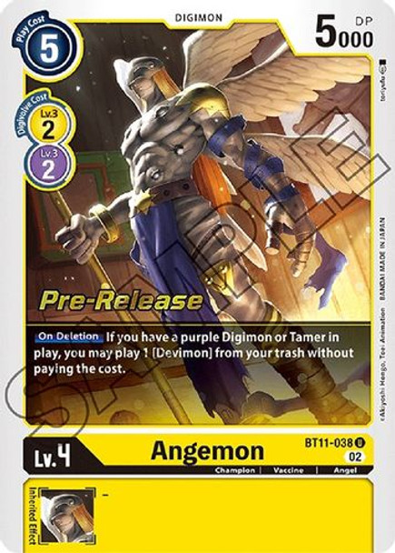 BT11-038U Angemon (Prerelease Stamp)