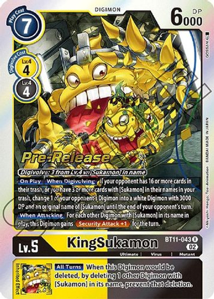 BT11-043R KingSukamon (Prerelease Stamp)