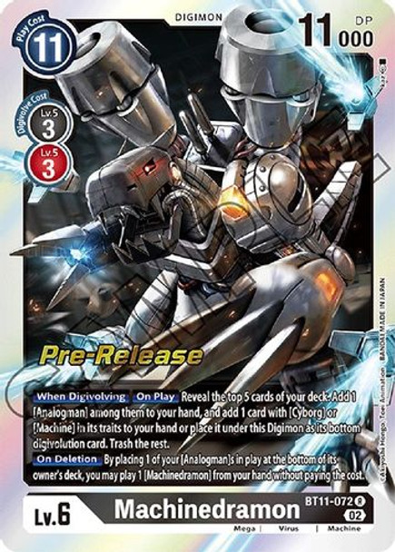 BT11-072R Machinedramon (Prerelease Stamp)