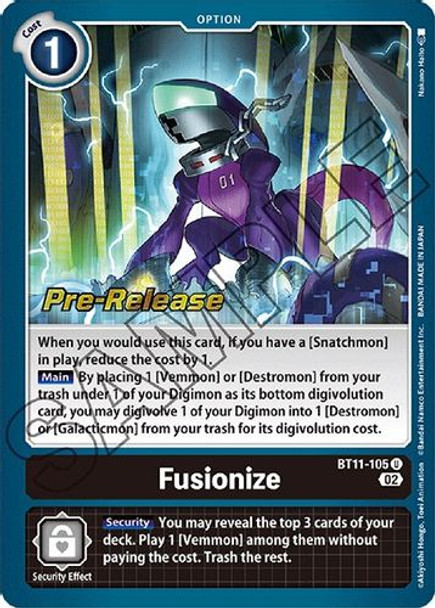 BT11-105U Fusionize (Prerelease Stamp)