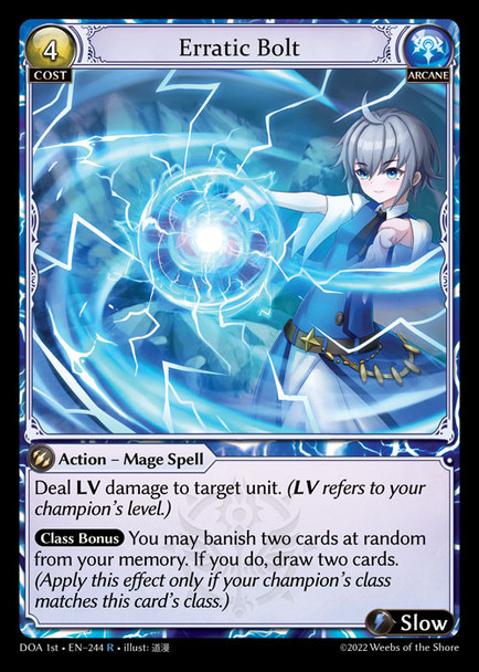 |GA01|<1st>[DOA-EN-244](R) Erratic Bolt