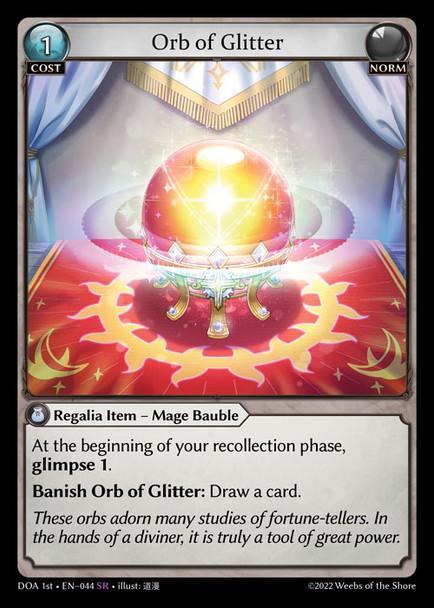 |GA01|<1st>[DOA-EN-044](SR) Orb of Glitter {Foil}