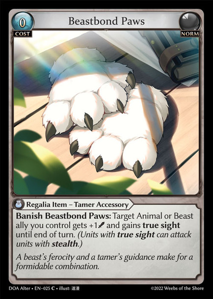 GA01-DOAAlt-EN-025C Beastbond Paws (Foil)