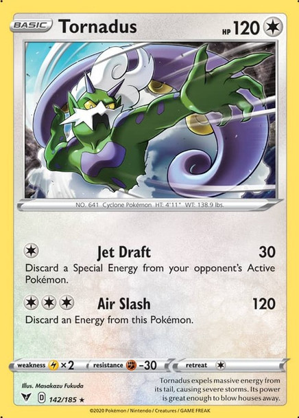 [SWSH04][VIV-142/185HR] Tornadus (Reverse Holo)