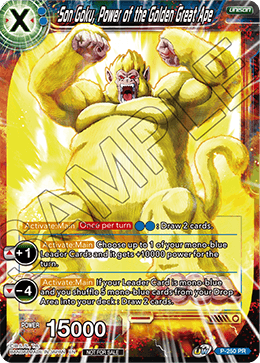 P-250P Son Goku, Power of the Golden Great Ape