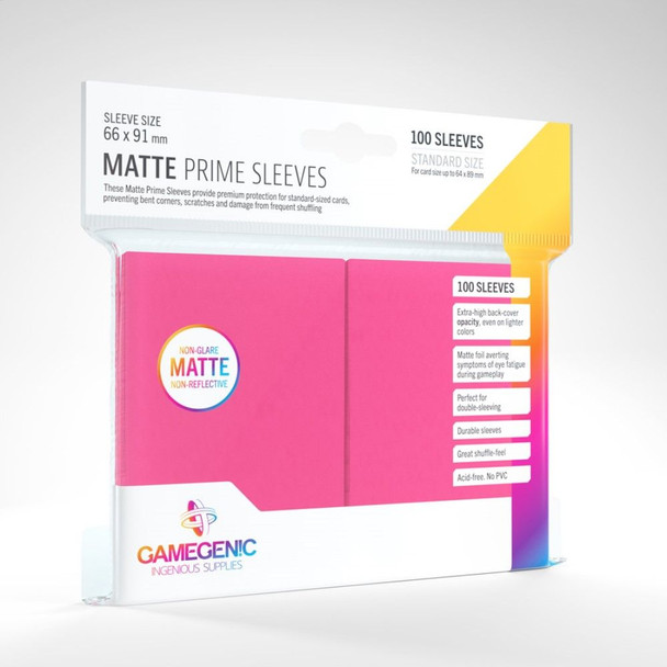 Gamegenic Matte Prime Card Sleeves Pink (100)
