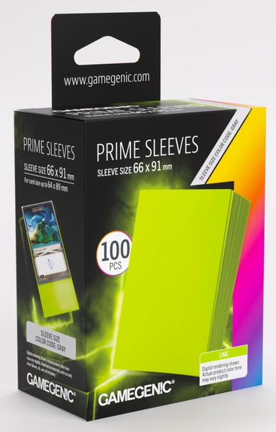Gamegenic Prime Card Sleeves (100Pk) Lime