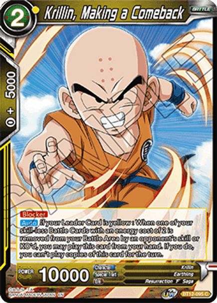 BT12-095C Krillin, Making a Comeback Foil