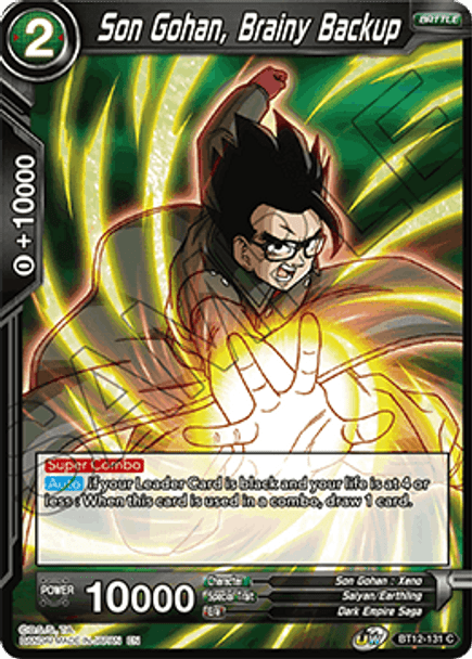 BT12-131C Son Gohan, Brainy Backup Foil