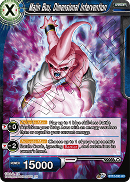 BT12-030UCPS Majin Buu, Dimensional Intervention Prerelease Stamp Foil