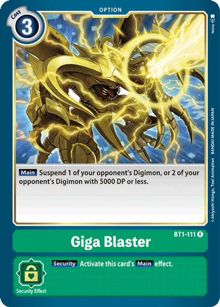 BT01-111R Giga Blaster