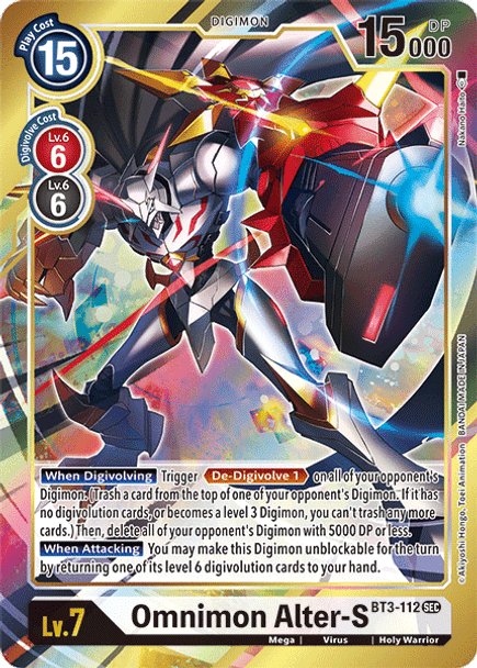 BT03-112SEC Omnimon Alter-S (Alternate Art) (Foil)