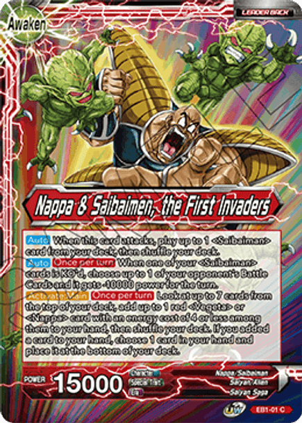 EB1-01C Nappa // Nappa & Saibaimen, the First Invaders Foil