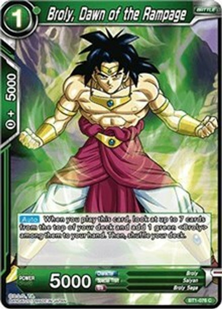 BT1-076C Broly, Dawn of the Rampage (Reprint) Foil