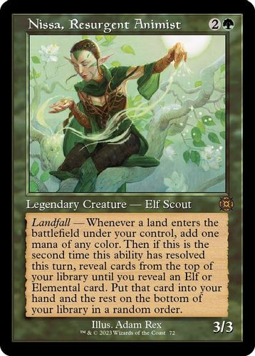 MAT-072M Nissa, Resurgent Animist (Retro) (Foil)