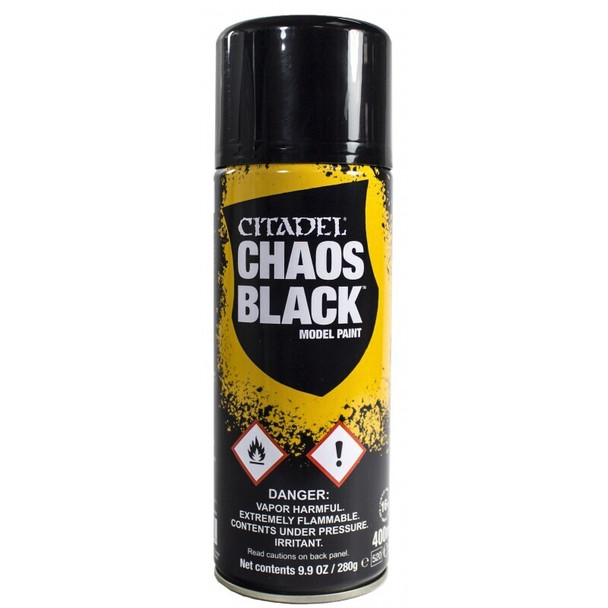 62-02 Citadel Spray Paint: Chaos Black