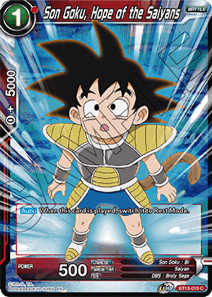 BT13-019C Son Goku, Hope of the Saiyans Foil