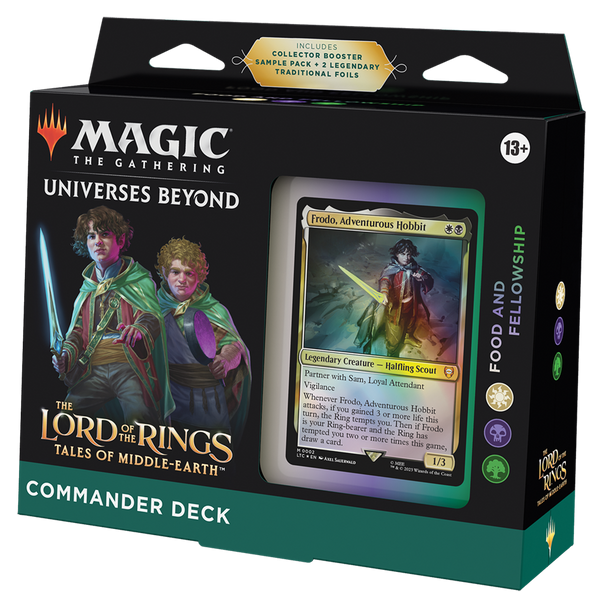MTG Lord of the Rings Commander Deck (Green-Black-White Food and Fellowship)