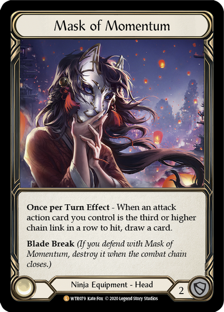 FAB01 WTR-079L Mask of Momentum Rainbow Foil (Unl ed)