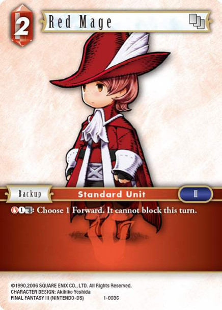 FF01-003C Red Mage Foil