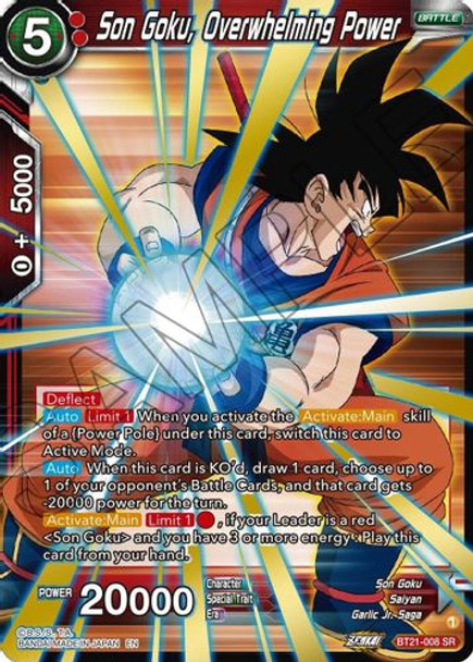 BT21-008SR Son Goku, Overwhelming Power (Foil)