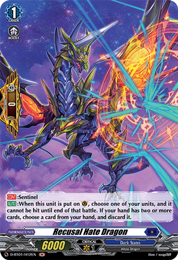 D-BT01/H12EN H Recusal Hate Dragon (Holo)