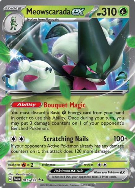 SV02-PAL-EN-015/193RR Meowscarada ex (Holo)