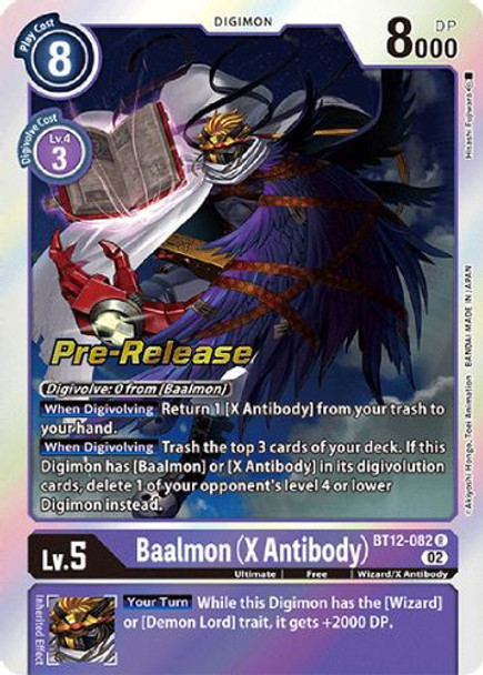 BT12-082R Baalmon (Prerelease Stamp) (Foil)