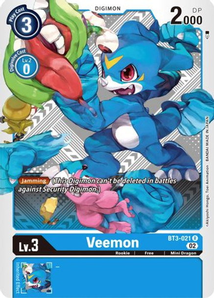 BT03-021R Veemon - BT03-021 (Winner Pack Dimensional Phase) (Foil)
