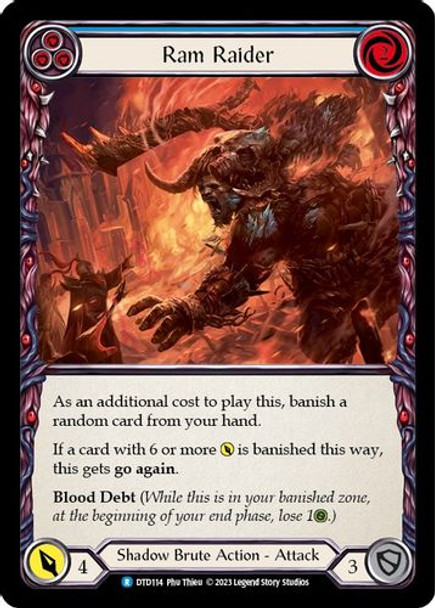 FAB10 1st DTD-114R Ram Raider (Blue) (Rainbow Foil)