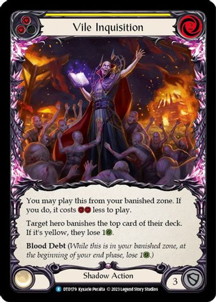 FAB10 1st DTD-179R Vile Inquisition (Yellow) (Rainbow Foil)
